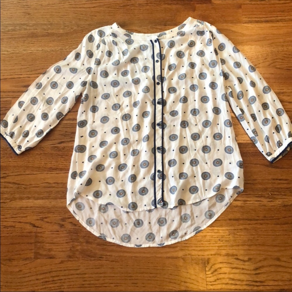 jcpenney / High low button up Blouse - Picture 5 of 5